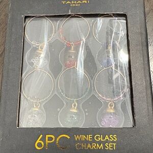 Tahari Home 6-Piece Wine Glass Charm Set - Multicolor